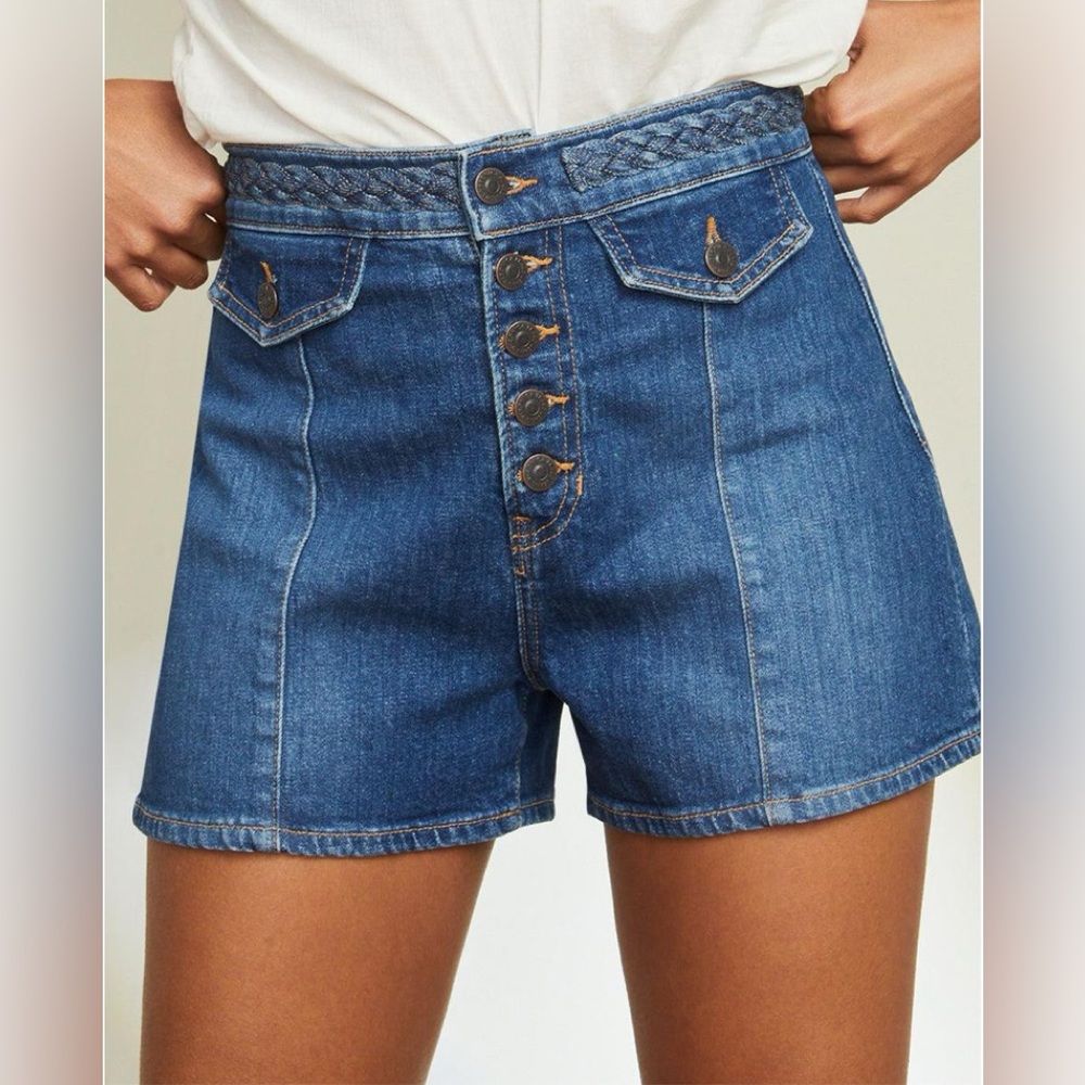 Veronica Beard Sophie braided shorts size 28